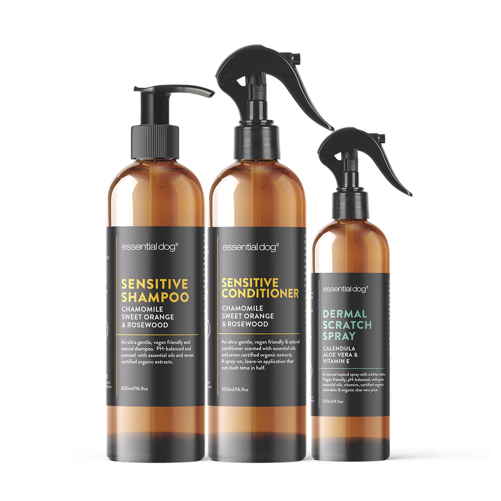 Dog Shampoo, Conditioner & Dermal Scratch Spray (Sensitive)