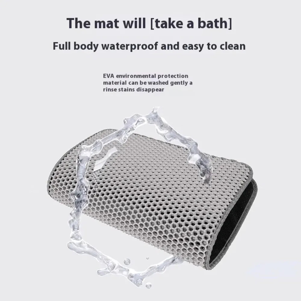 new 90X60CM Cat Litter Mat Waterproof Double Layer Pet Litter Box Mat Pet Toilet Cat Mat Nonslip Sand Cat Washable Mat Pet Clean