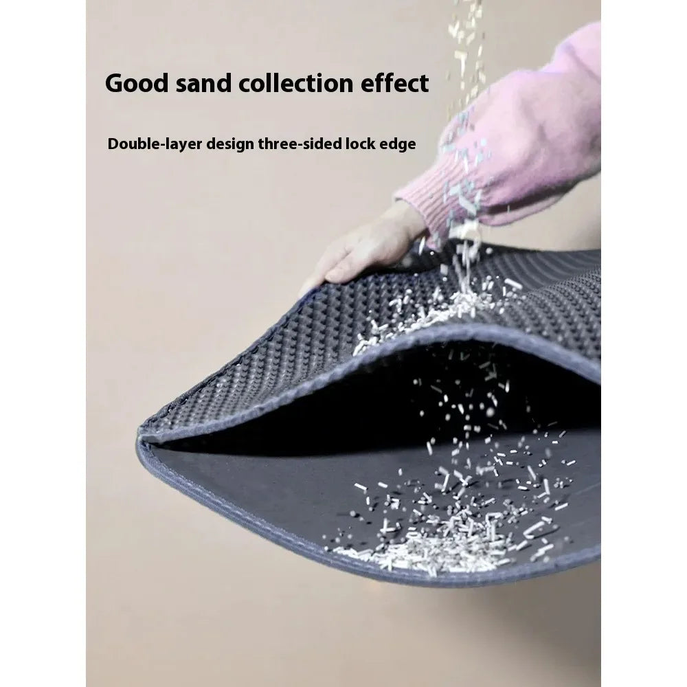 new 90X60CM Cat Litter Mat Waterproof Double Layer Pet Litter Box Mat Pet Toilet Cat Mat Nonslip Sand Cat Washable Mat Pet Clean